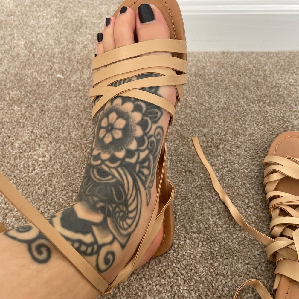 Lulus Wrap Sandals - Picture 2 of 3